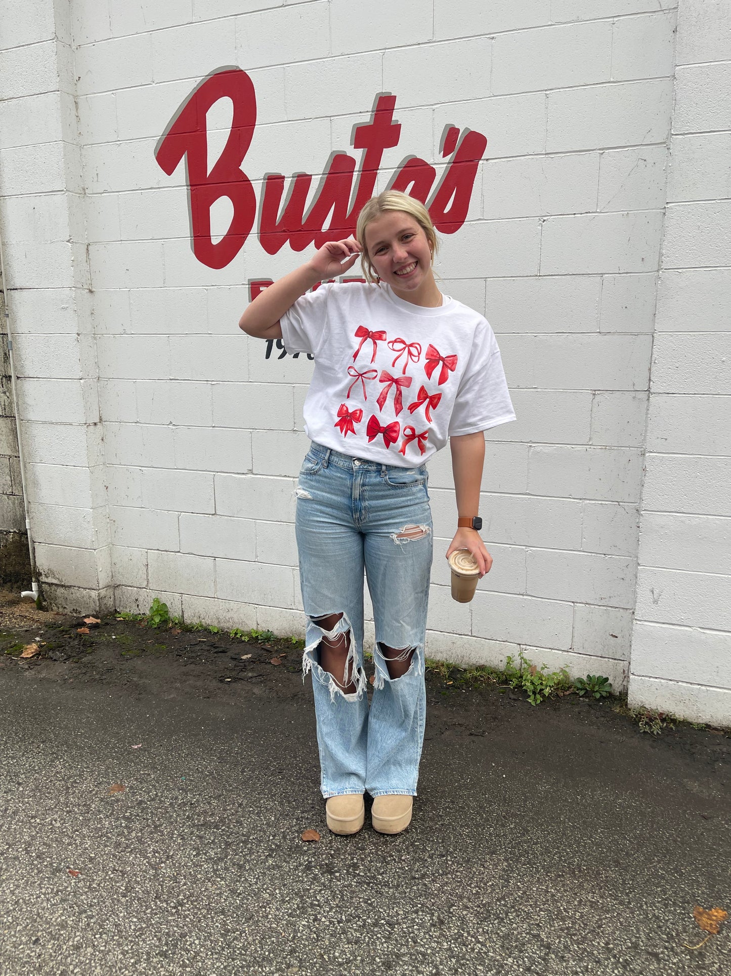 Red Bow Tee