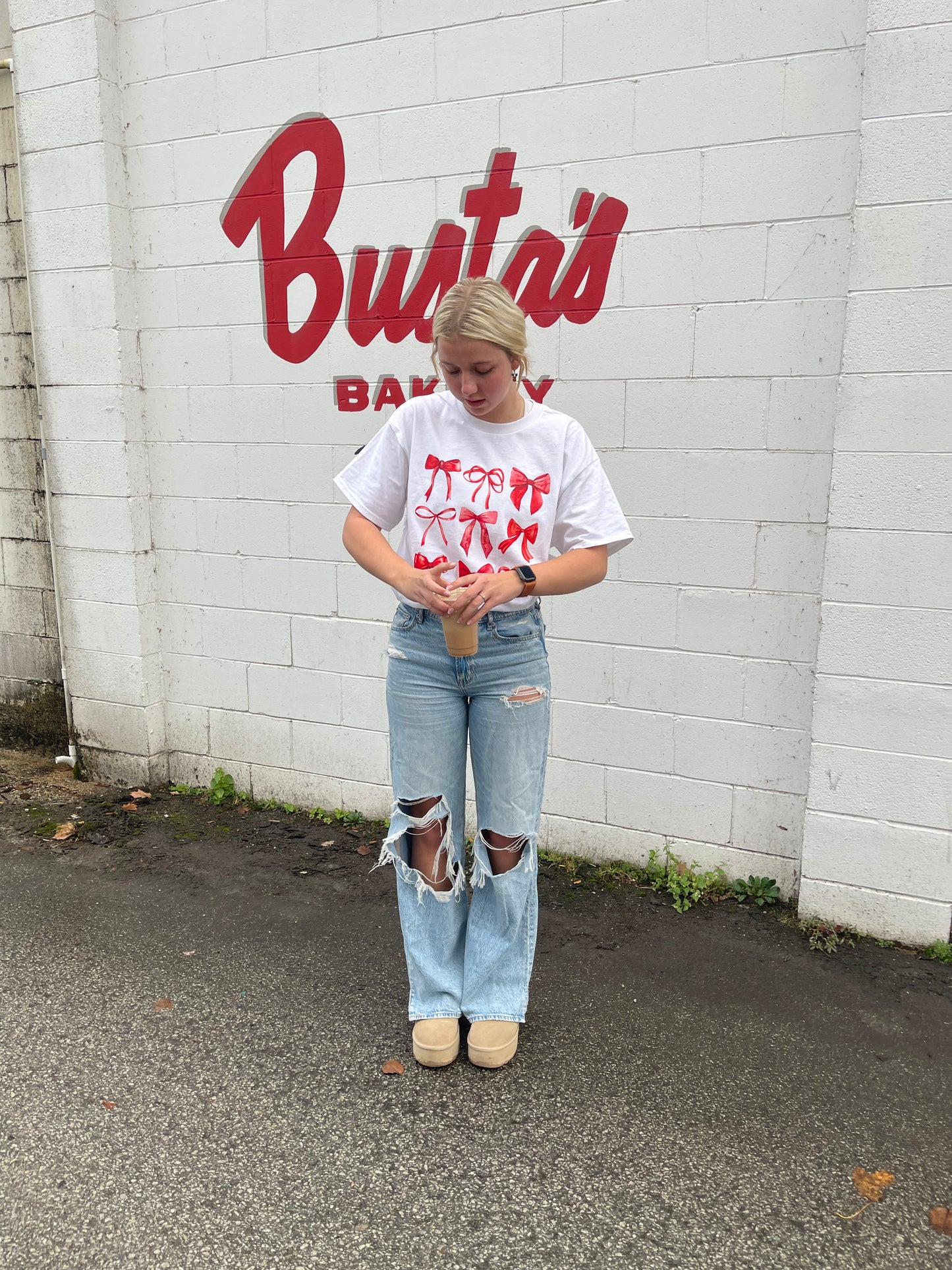 Red Bow Tee