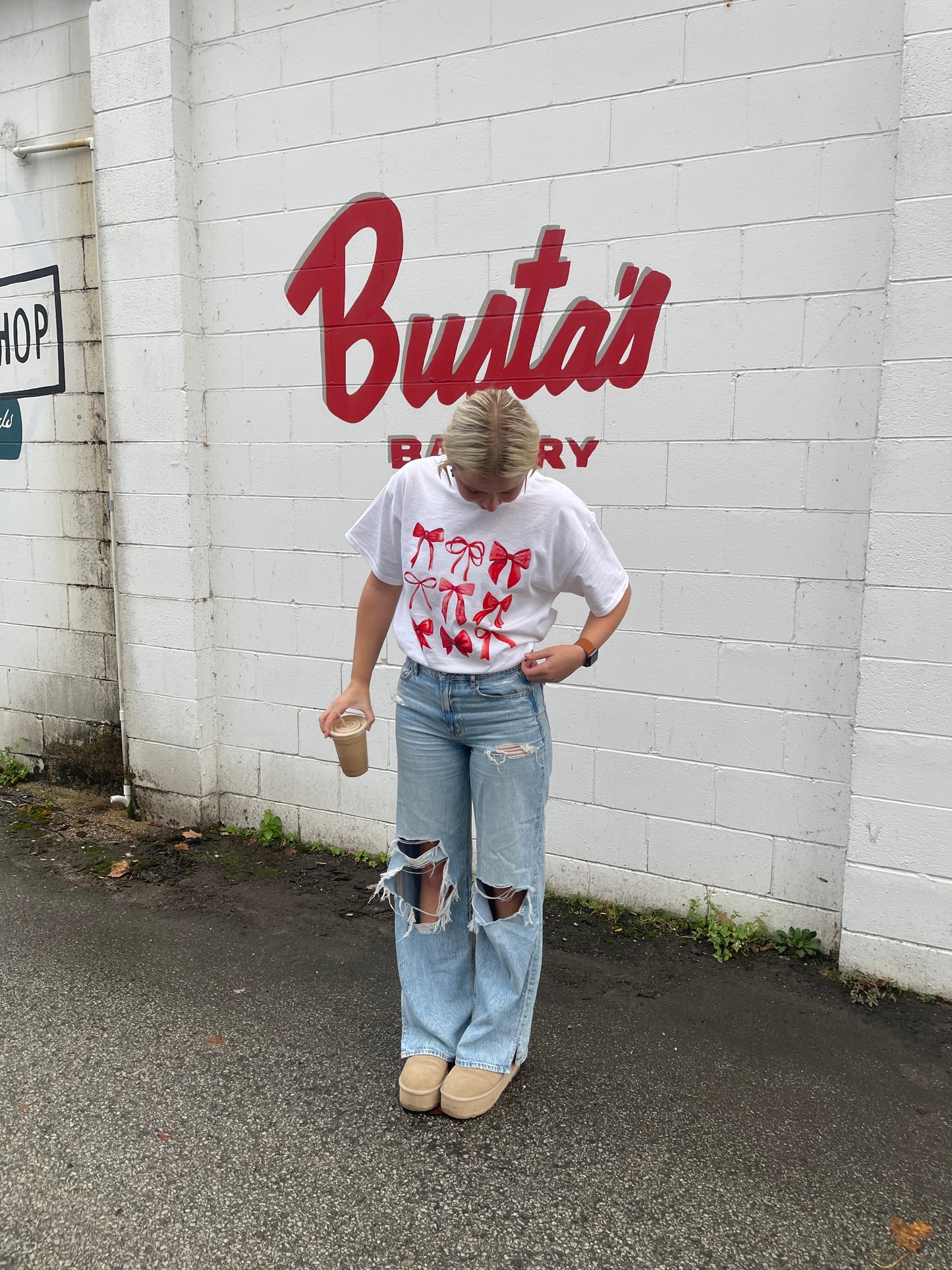 Red Bow Tee