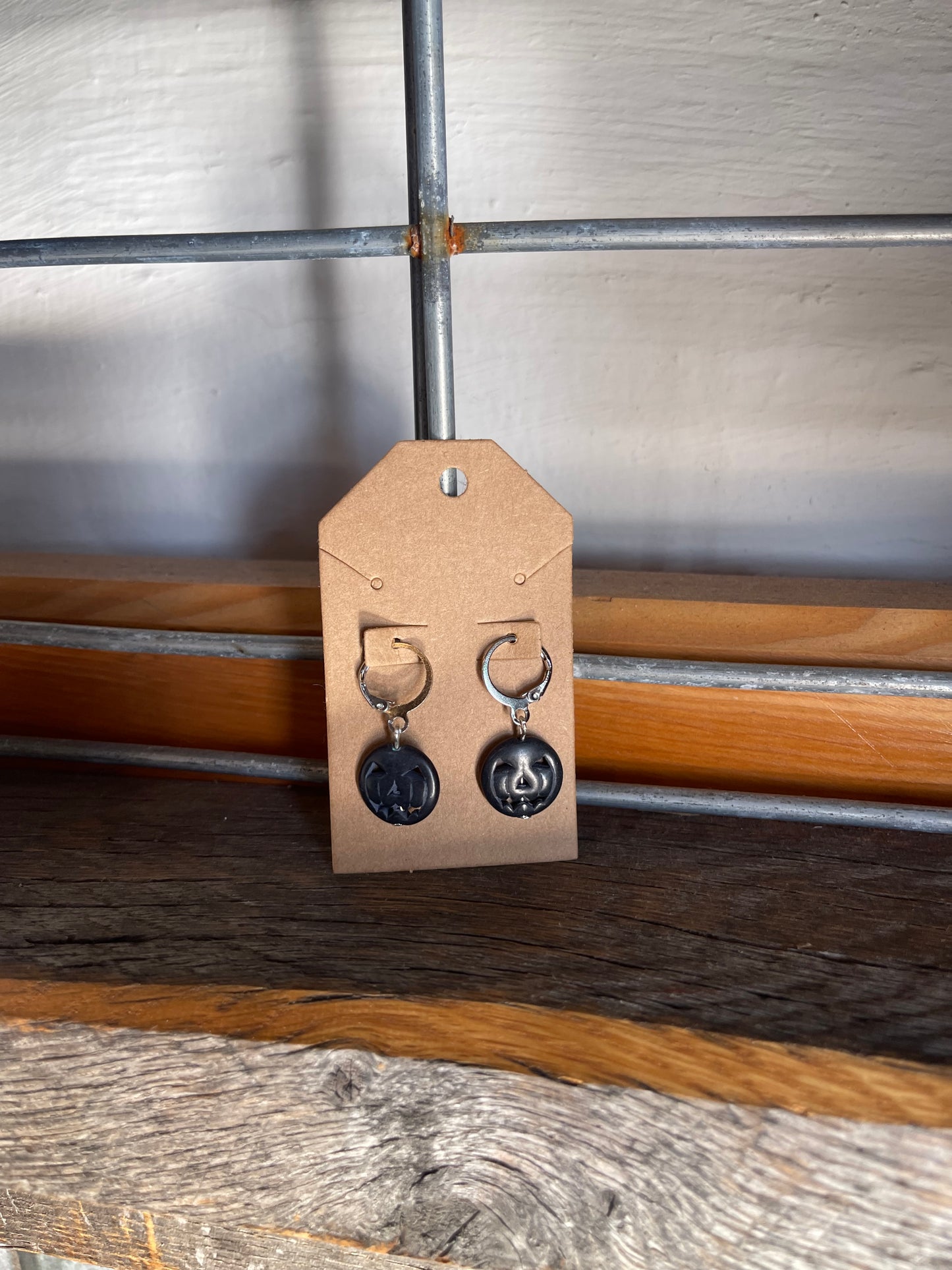 Black Pumpkin Earrings