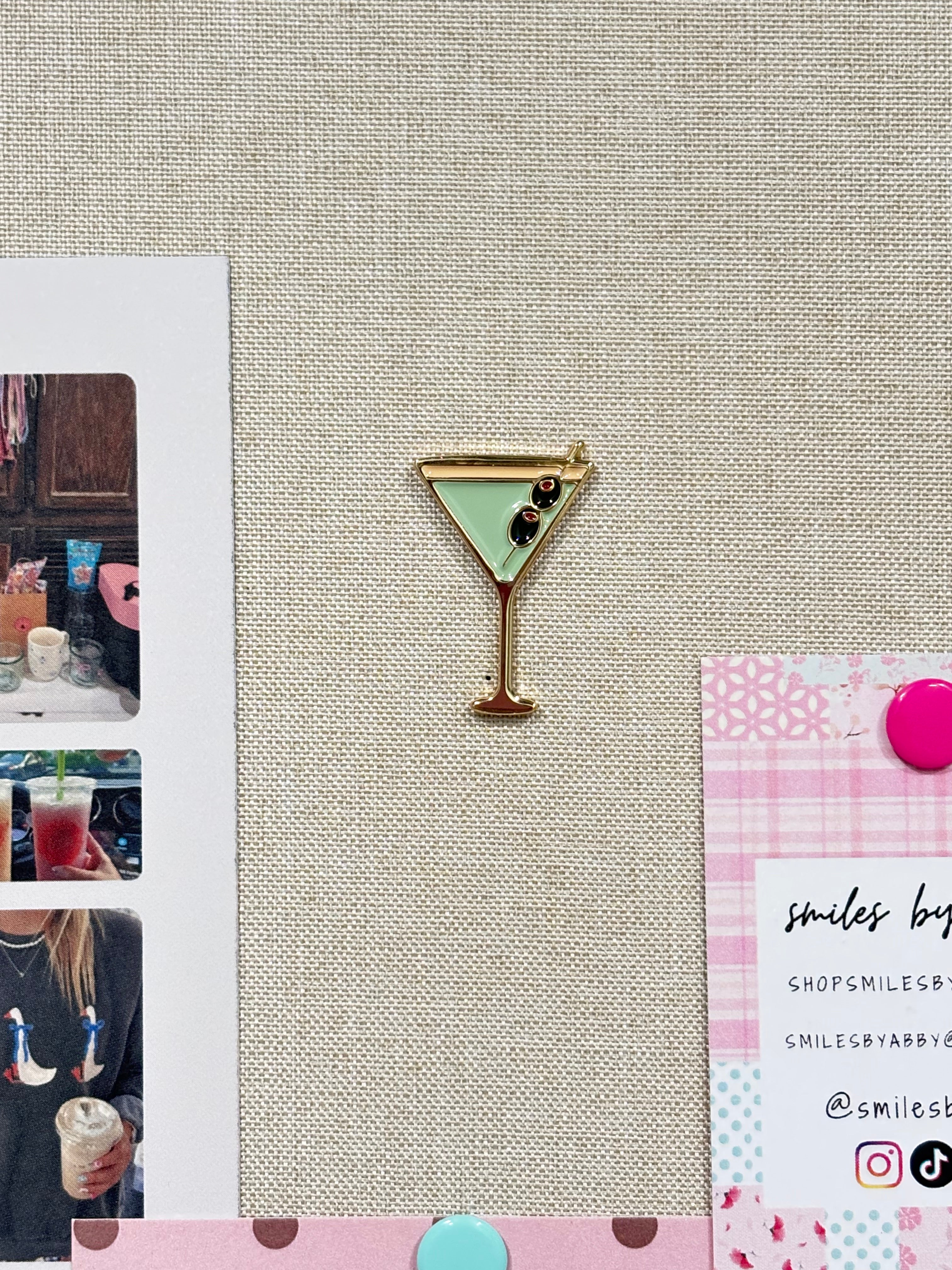 Martini Enamel Pin