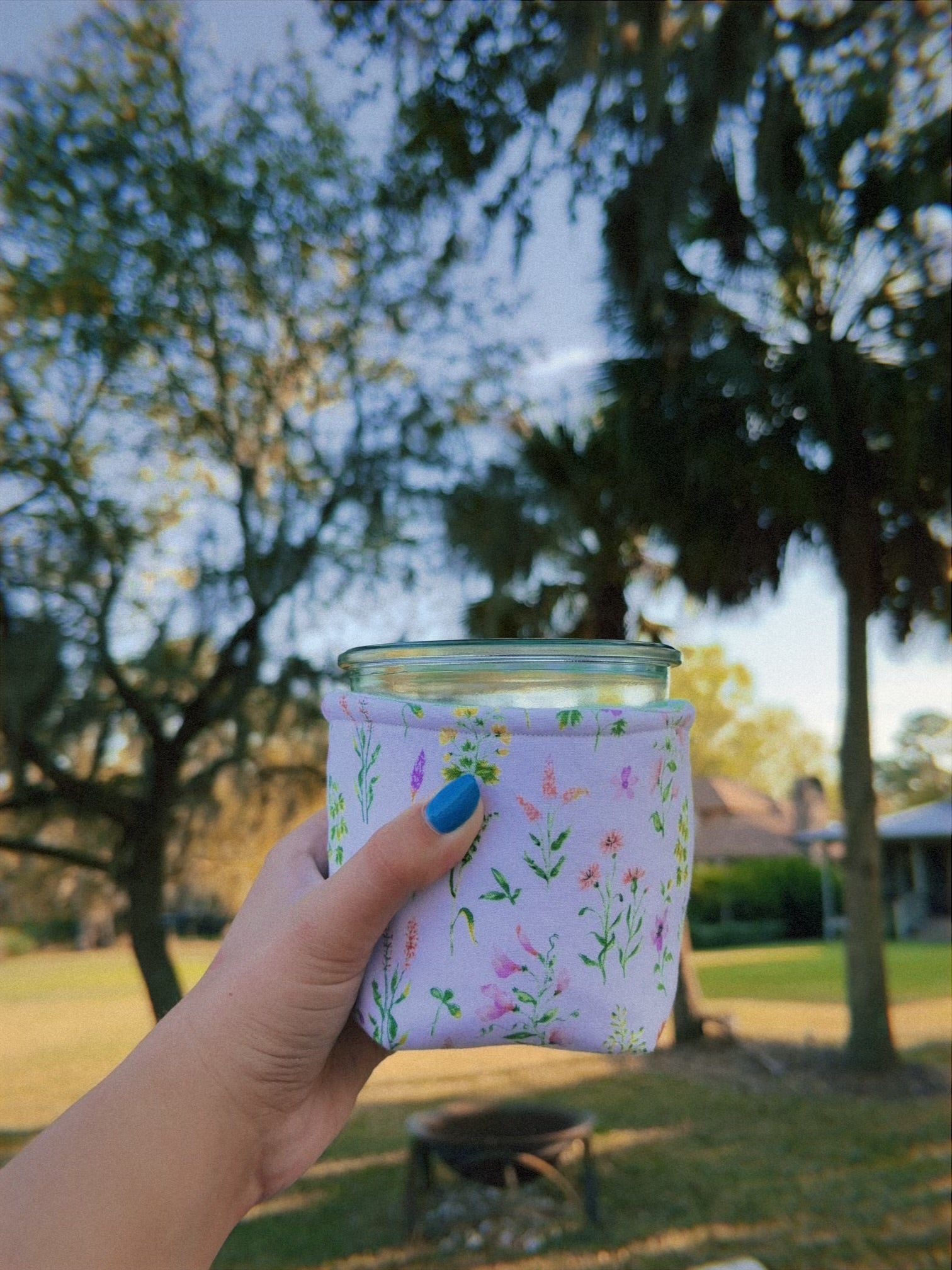 Reversible Wildflower Weck Jar Coozie