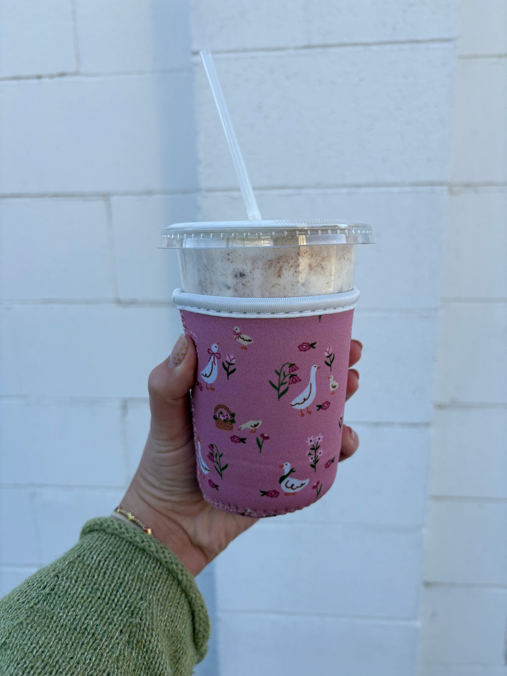Cottage Geese Iced Coffee Coozie