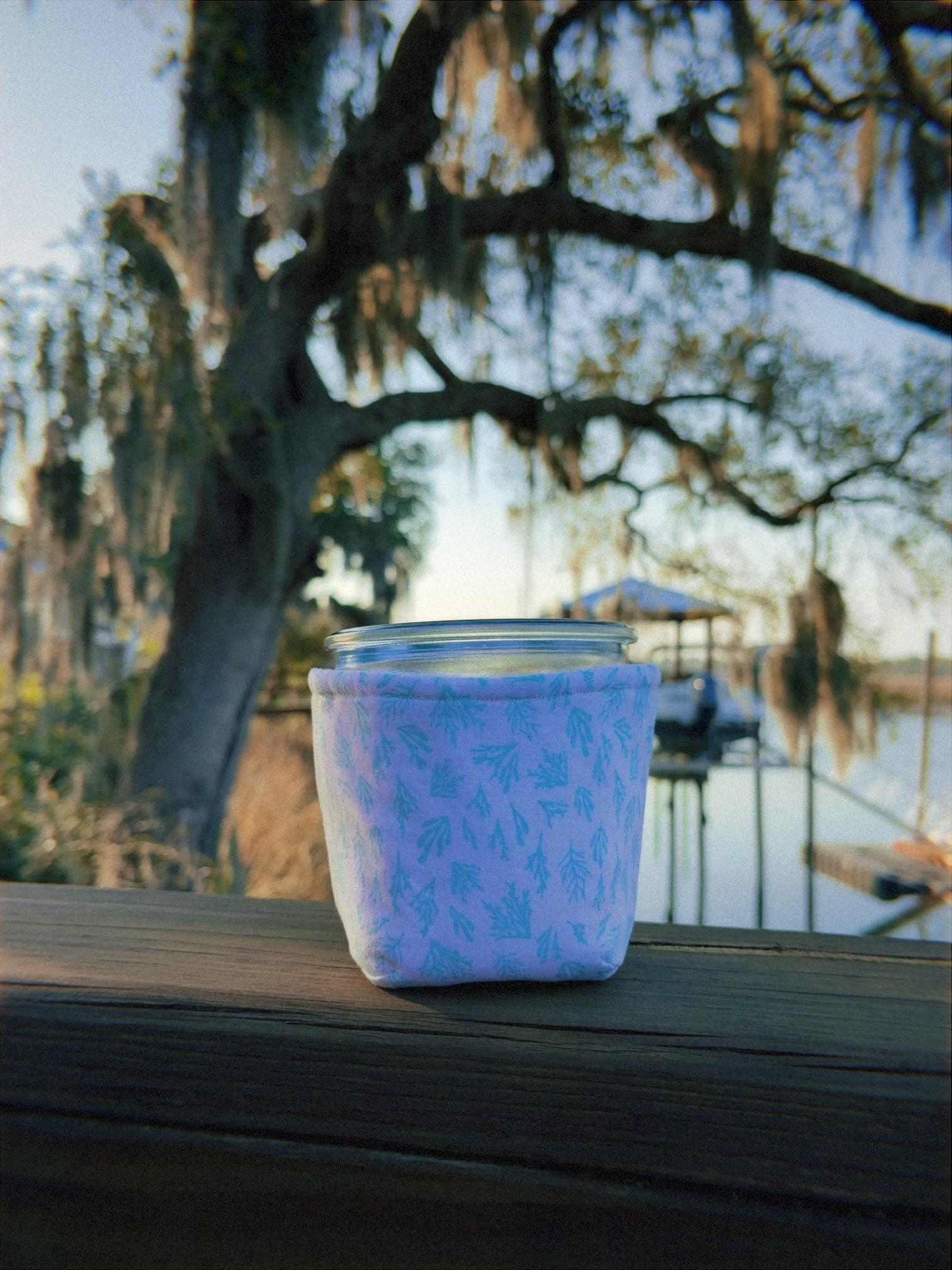 Reversible Seashell Weck Jar Coozie