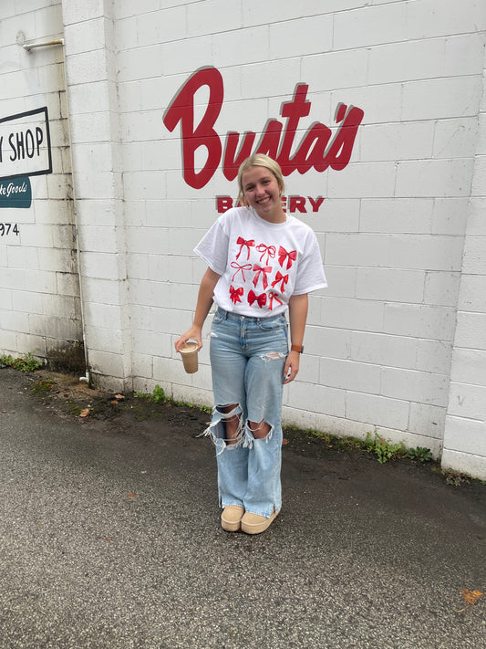 Red Bow Tee