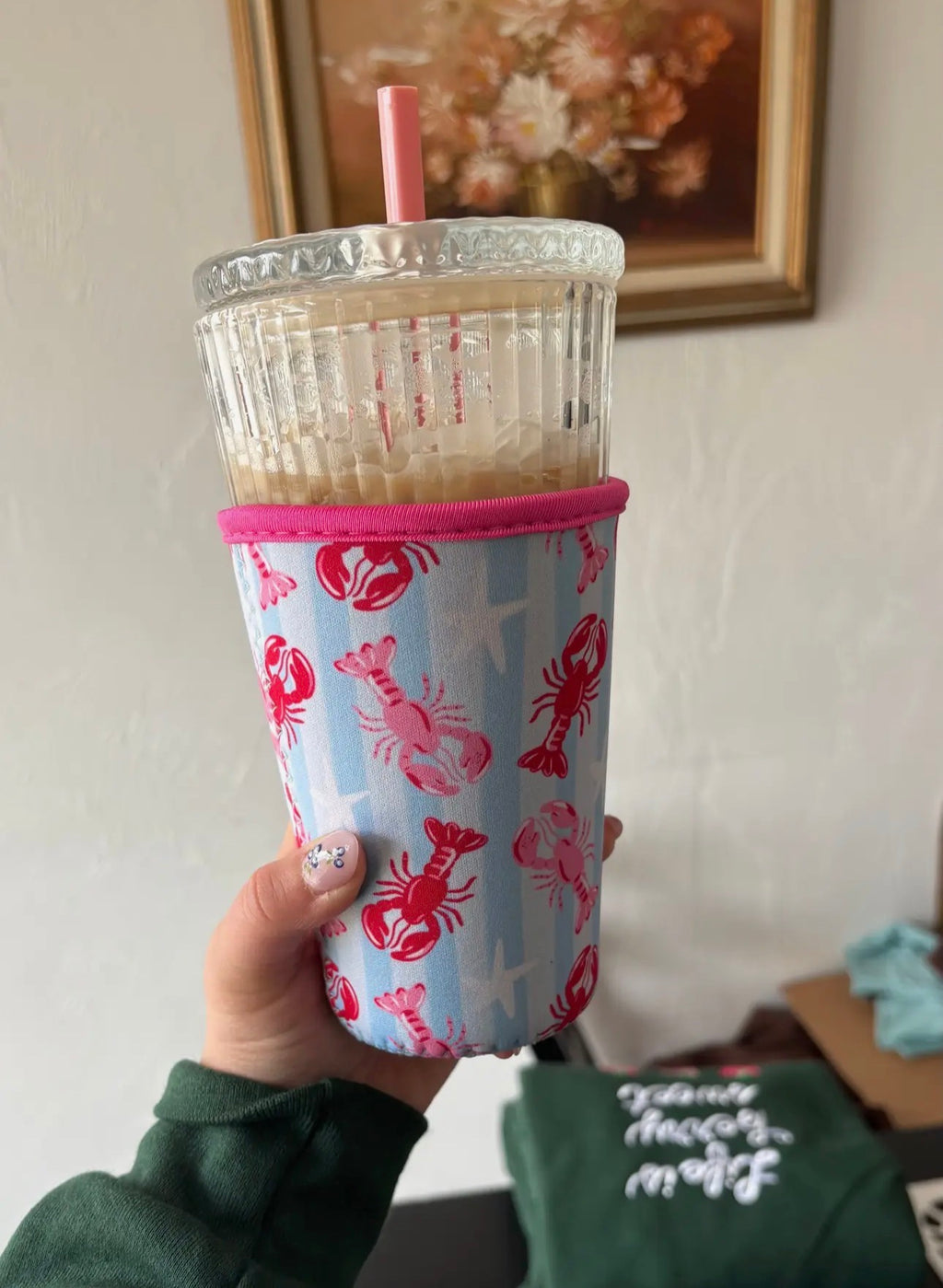 Lobster Iced Coffee Coozie