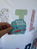 Beach Reader Sticker