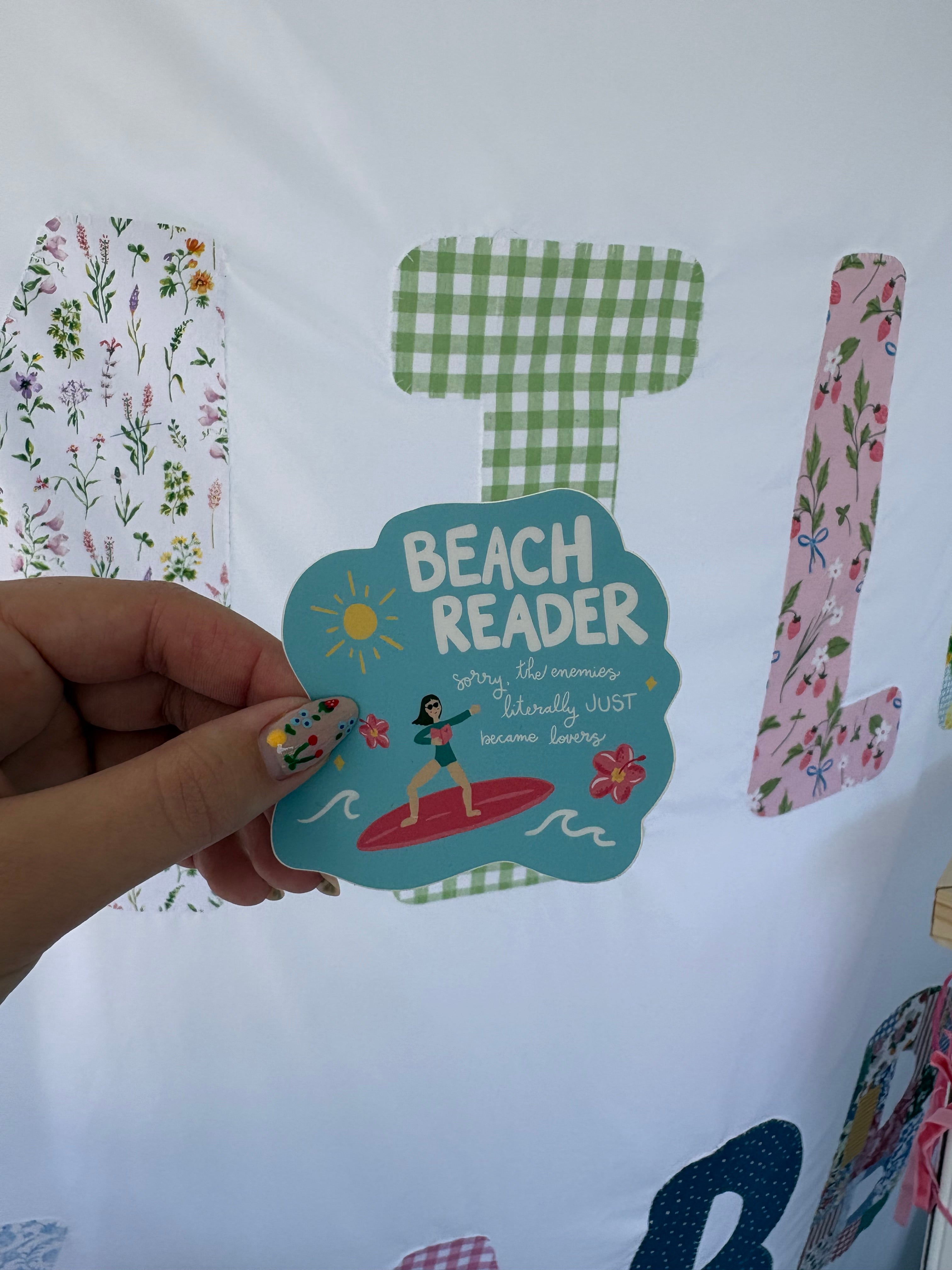 Beach Reader Sticker