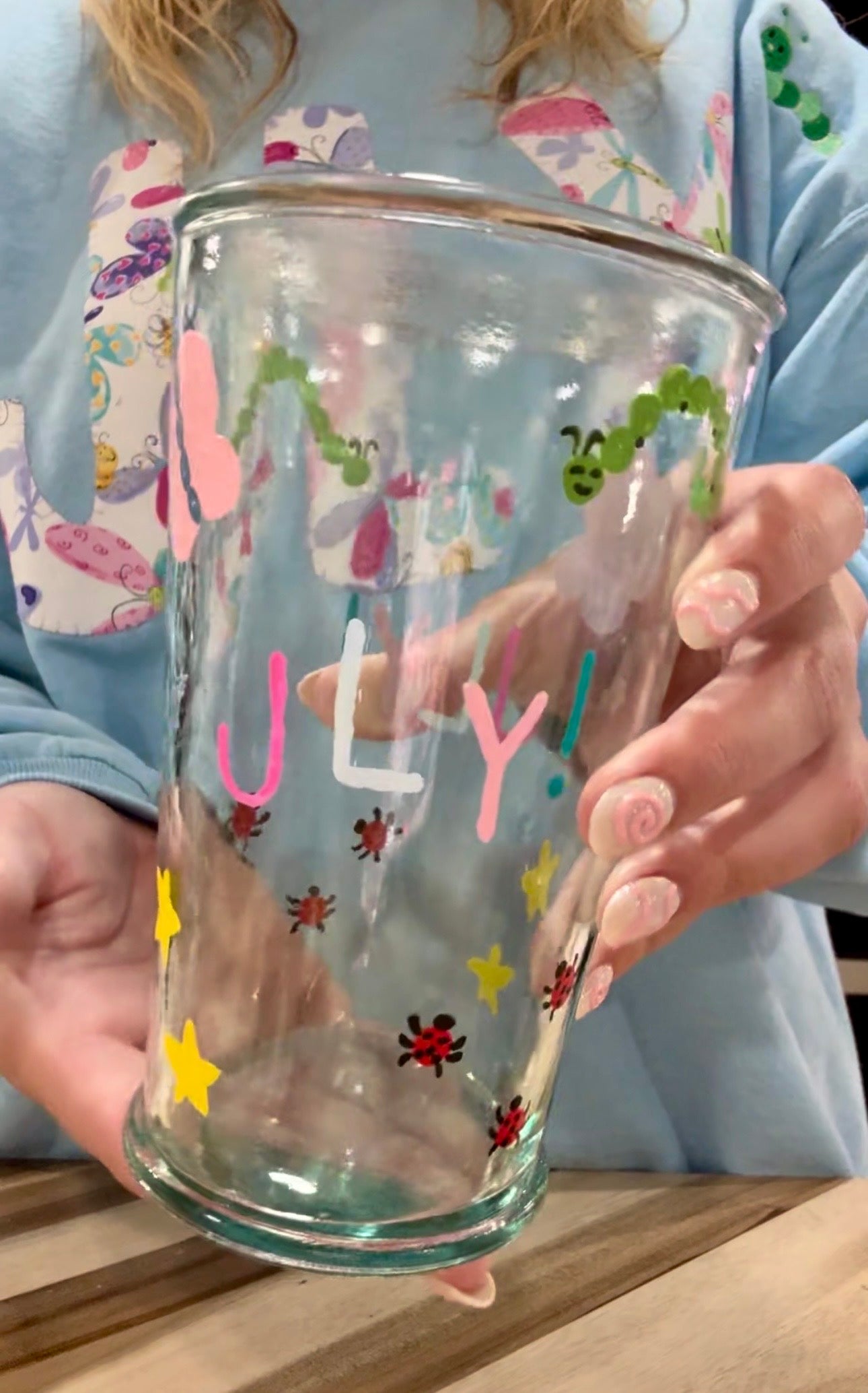 JLY Iced Coffee Glass