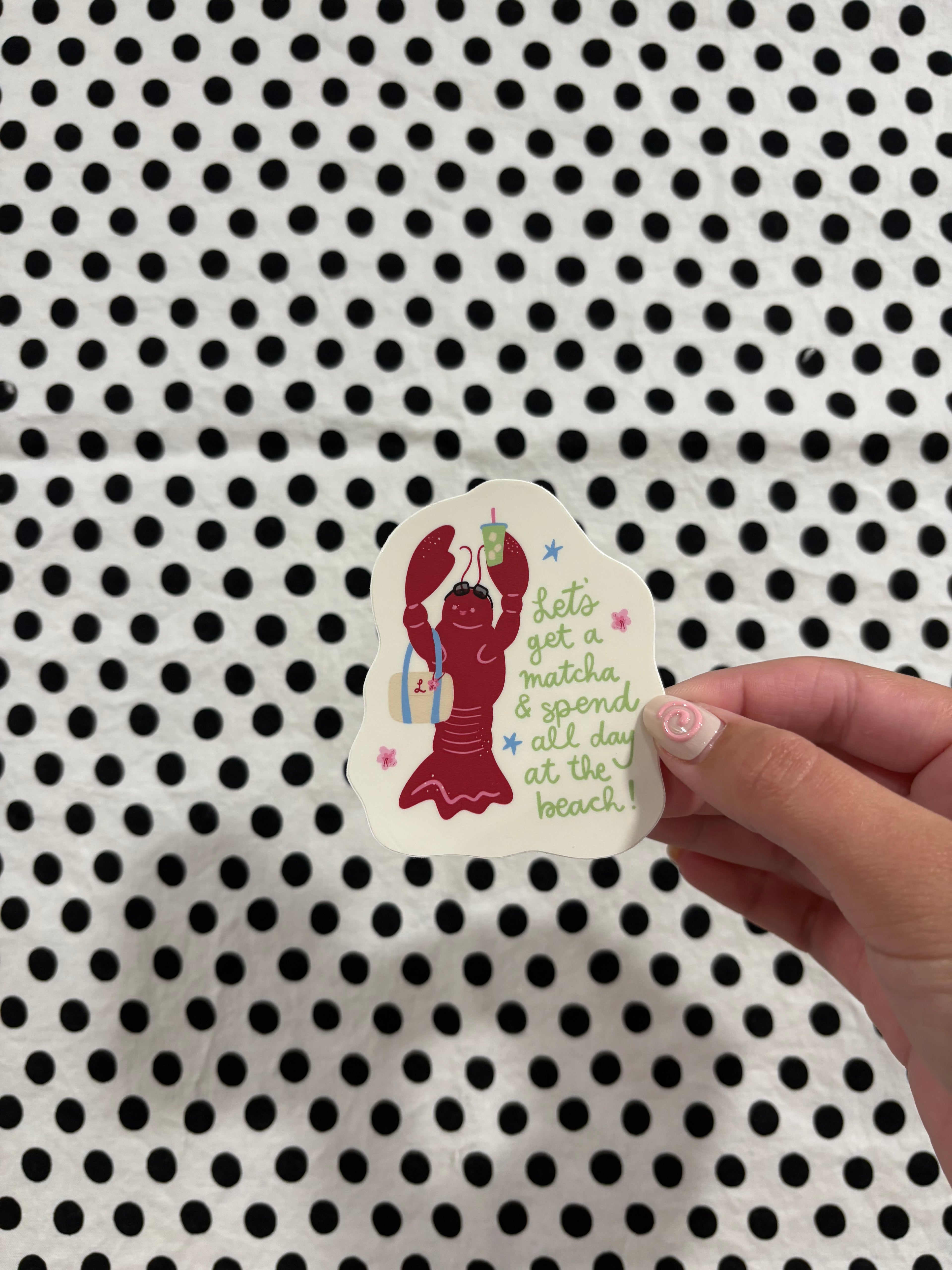 Matcha Lobster Sticker