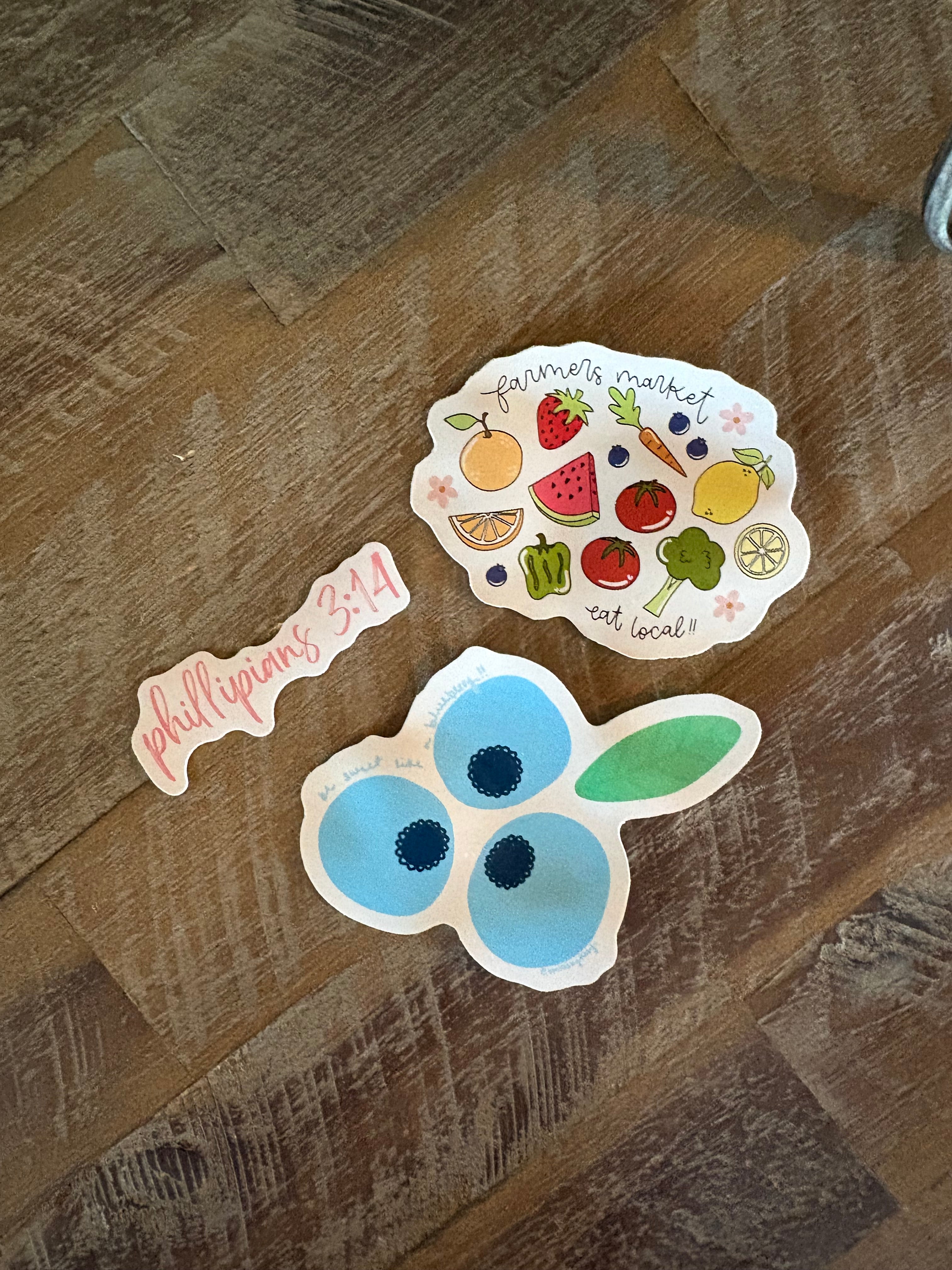 Mystery Sticker Pack 🫖🫐💌