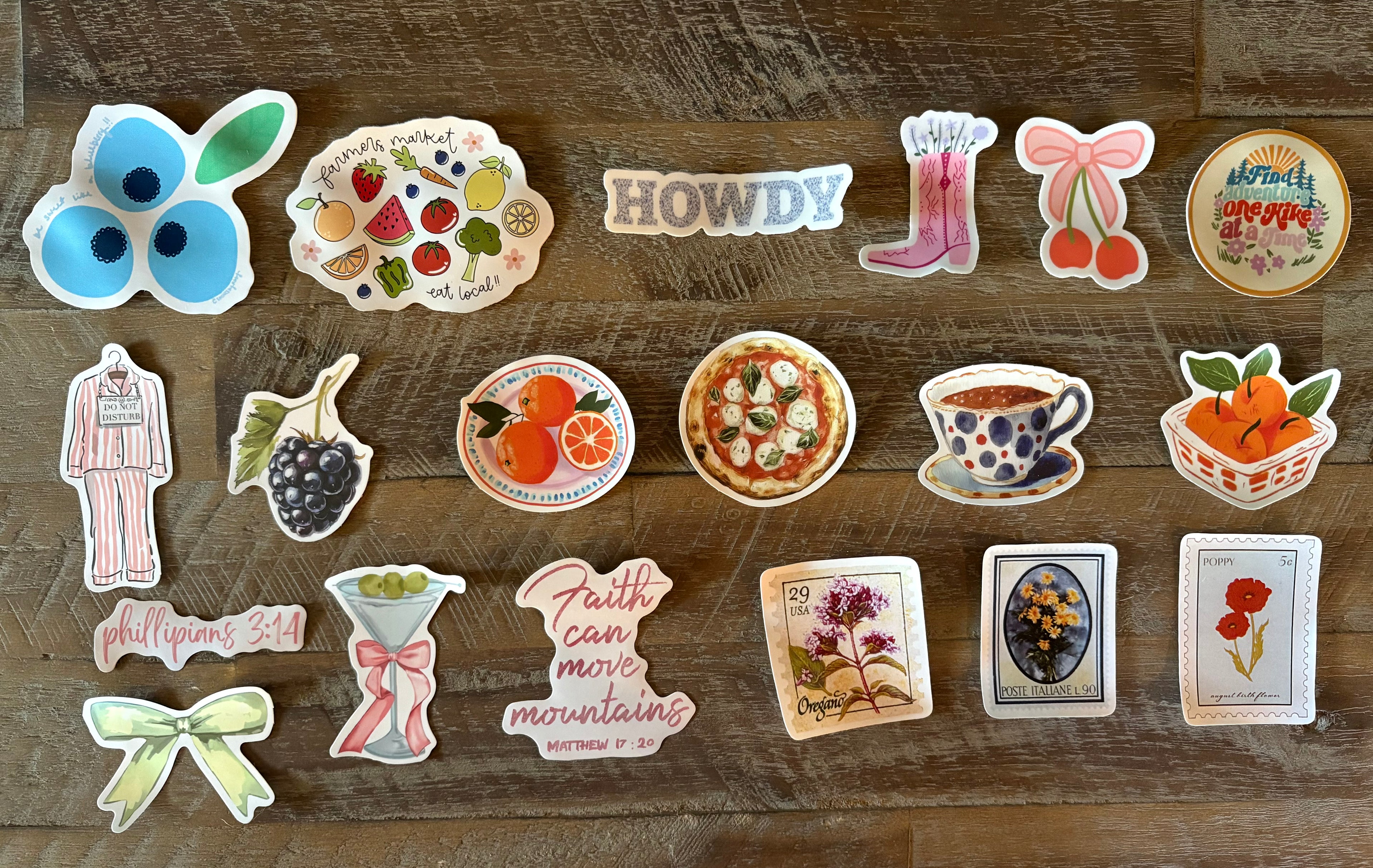 Mystery Sticker Pack 🫖🫐💌