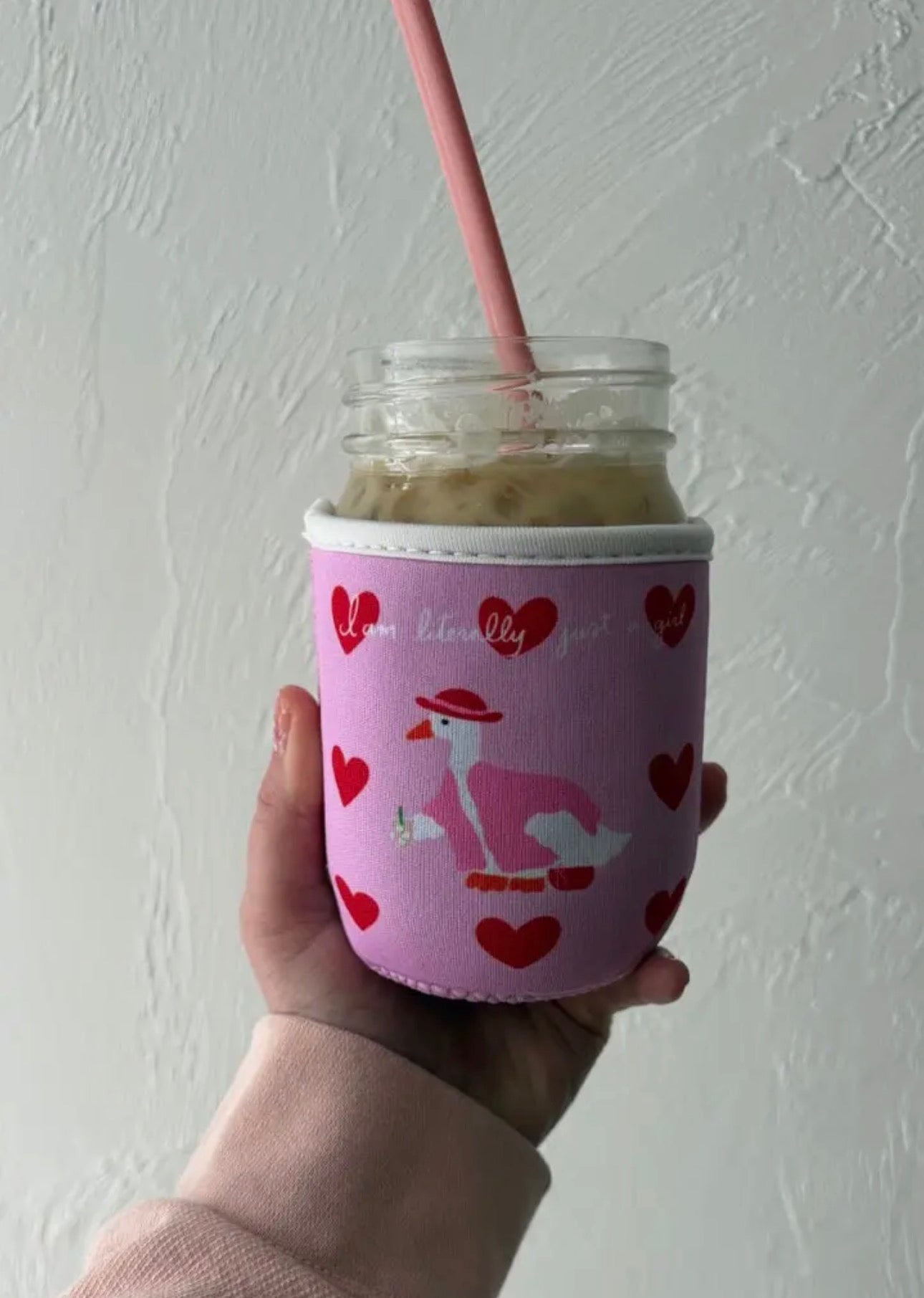 Just a Girl Goose Iced Coffee Coozie