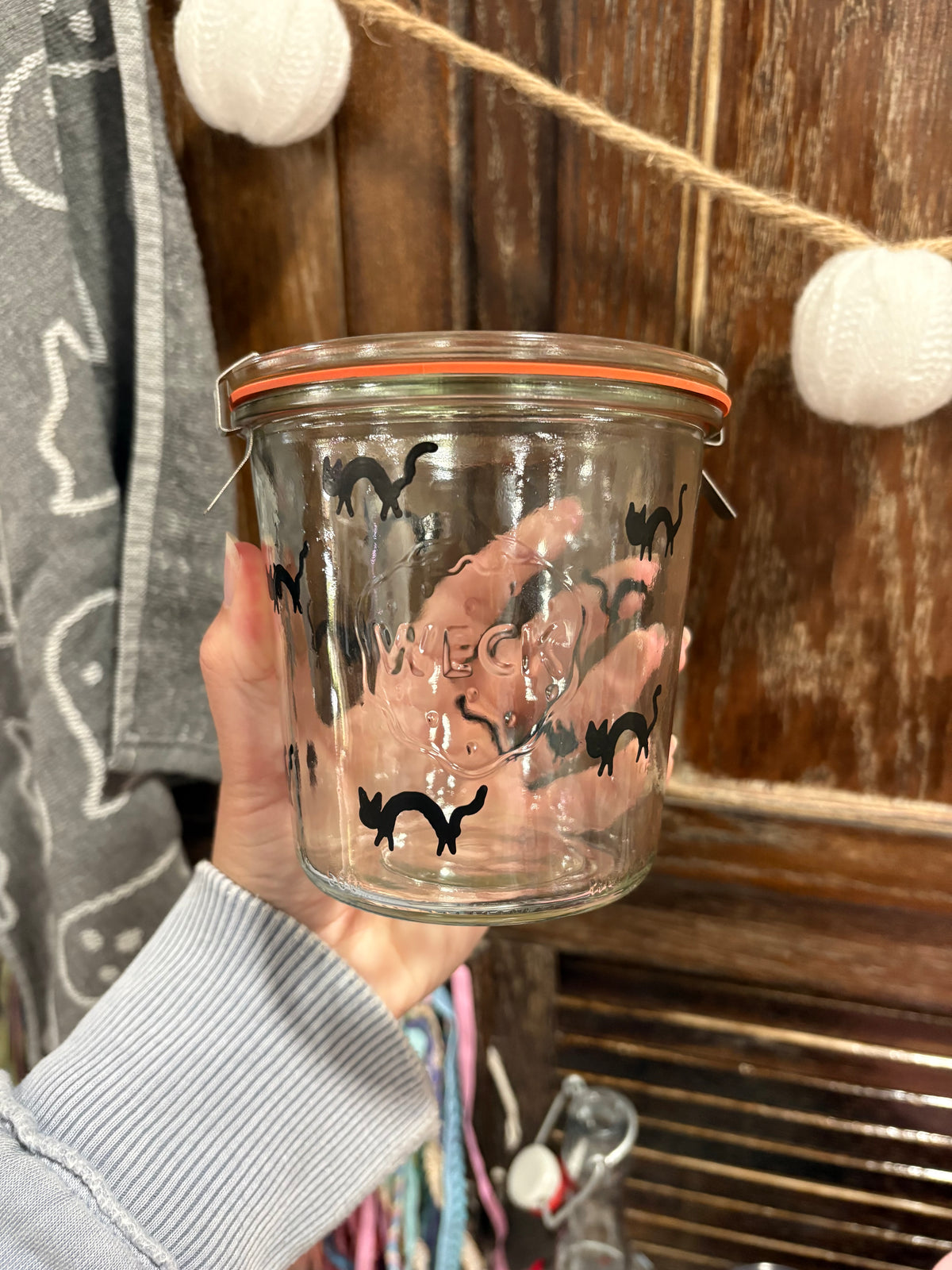 Black Cat Weck Jar