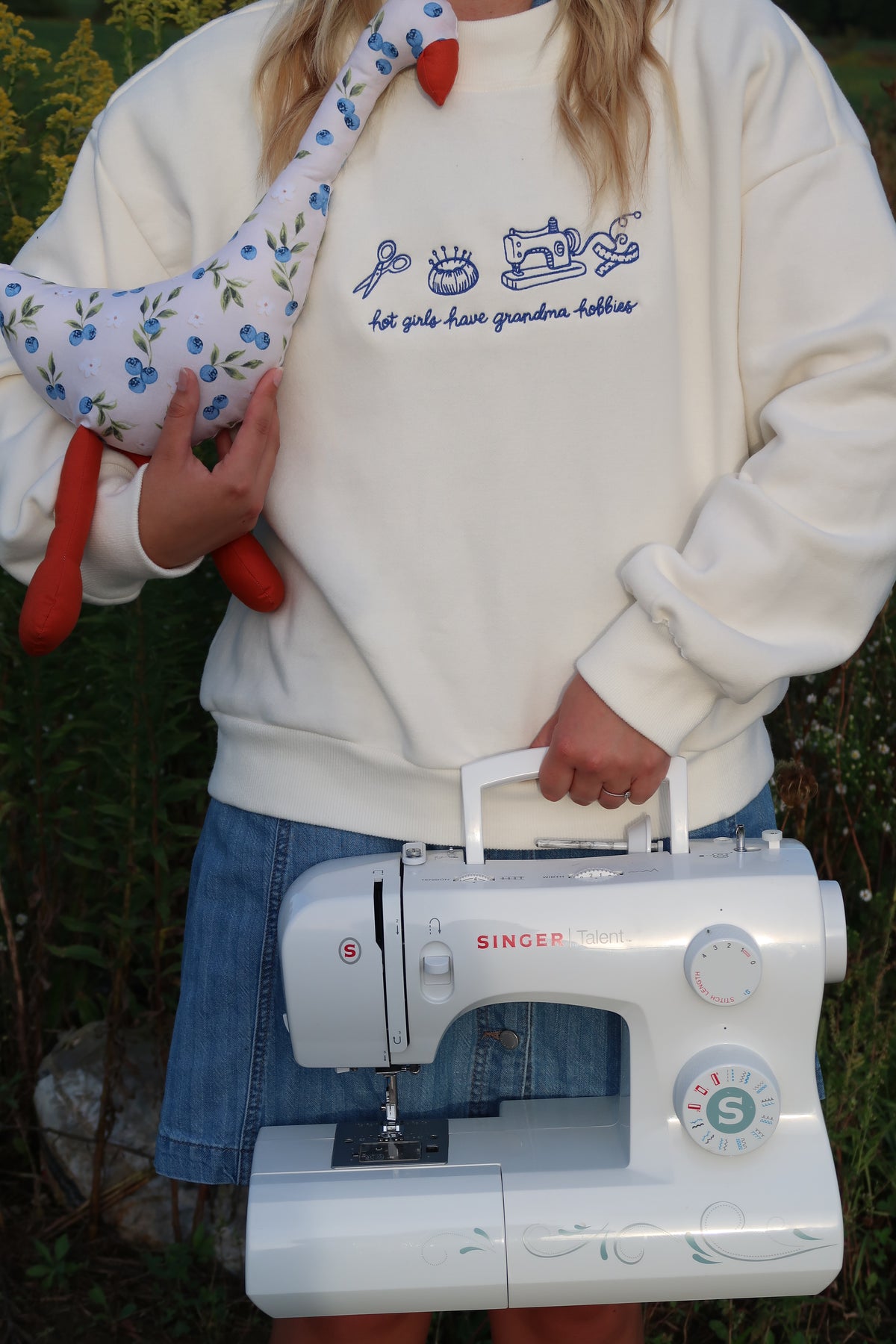 Grandma Hobbies Mockneck