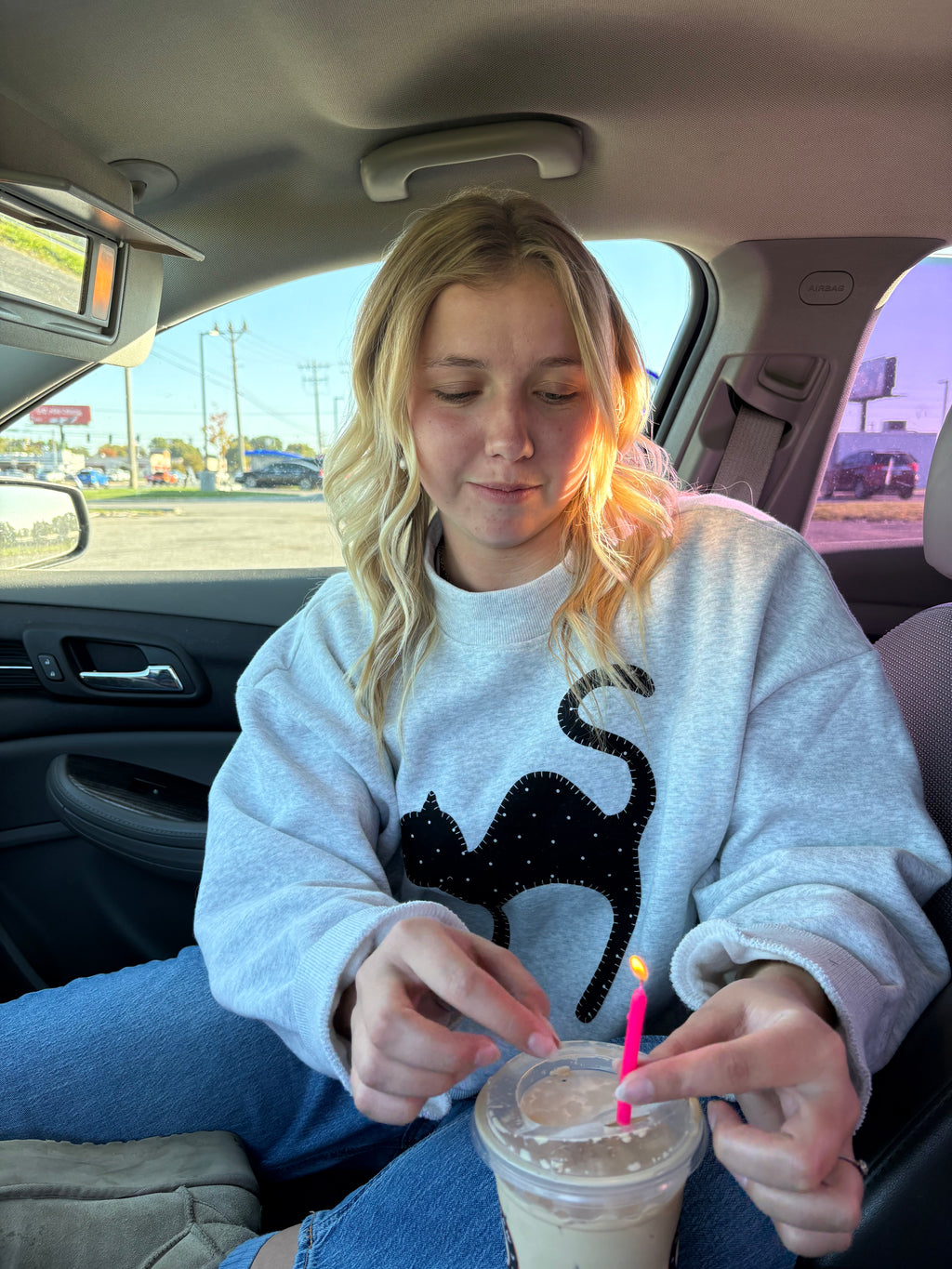 Black Cat Mockneck