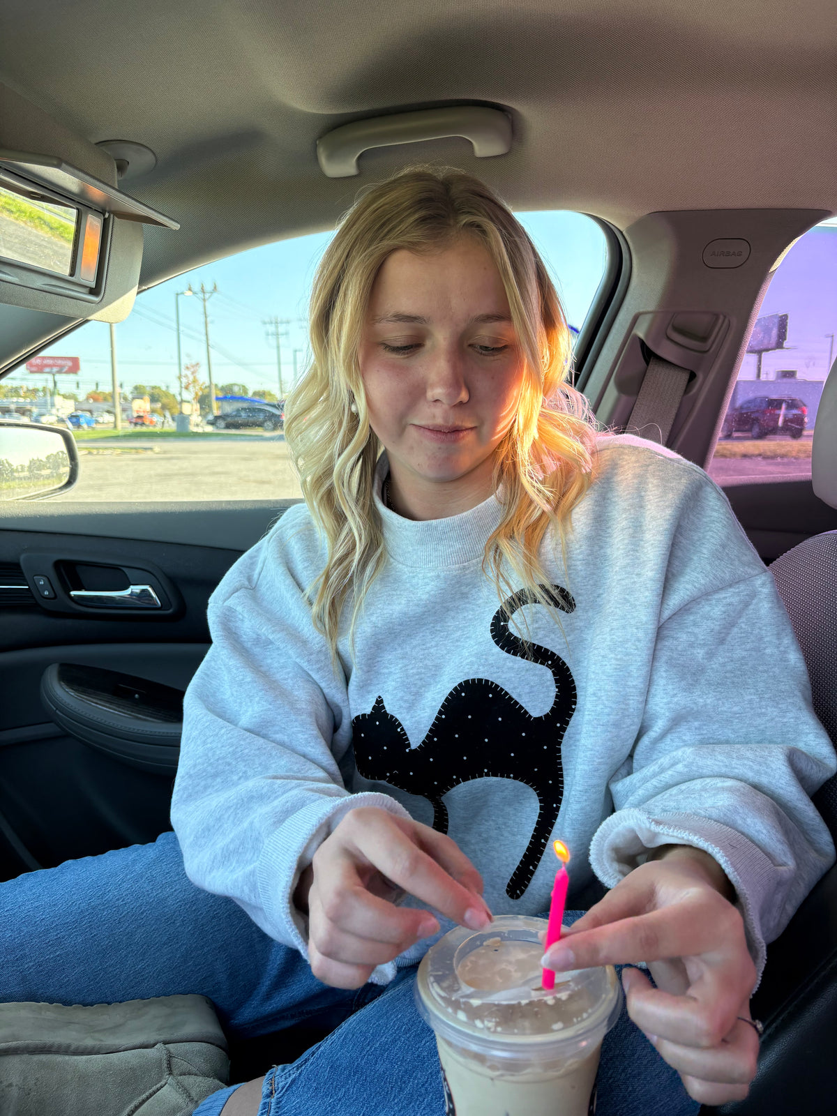Black Cat Mockneck
