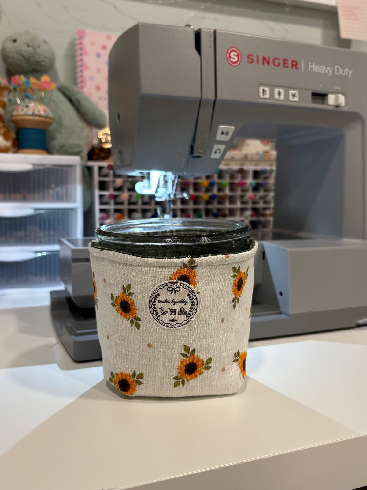 Sunflower Weck Jar Coozie