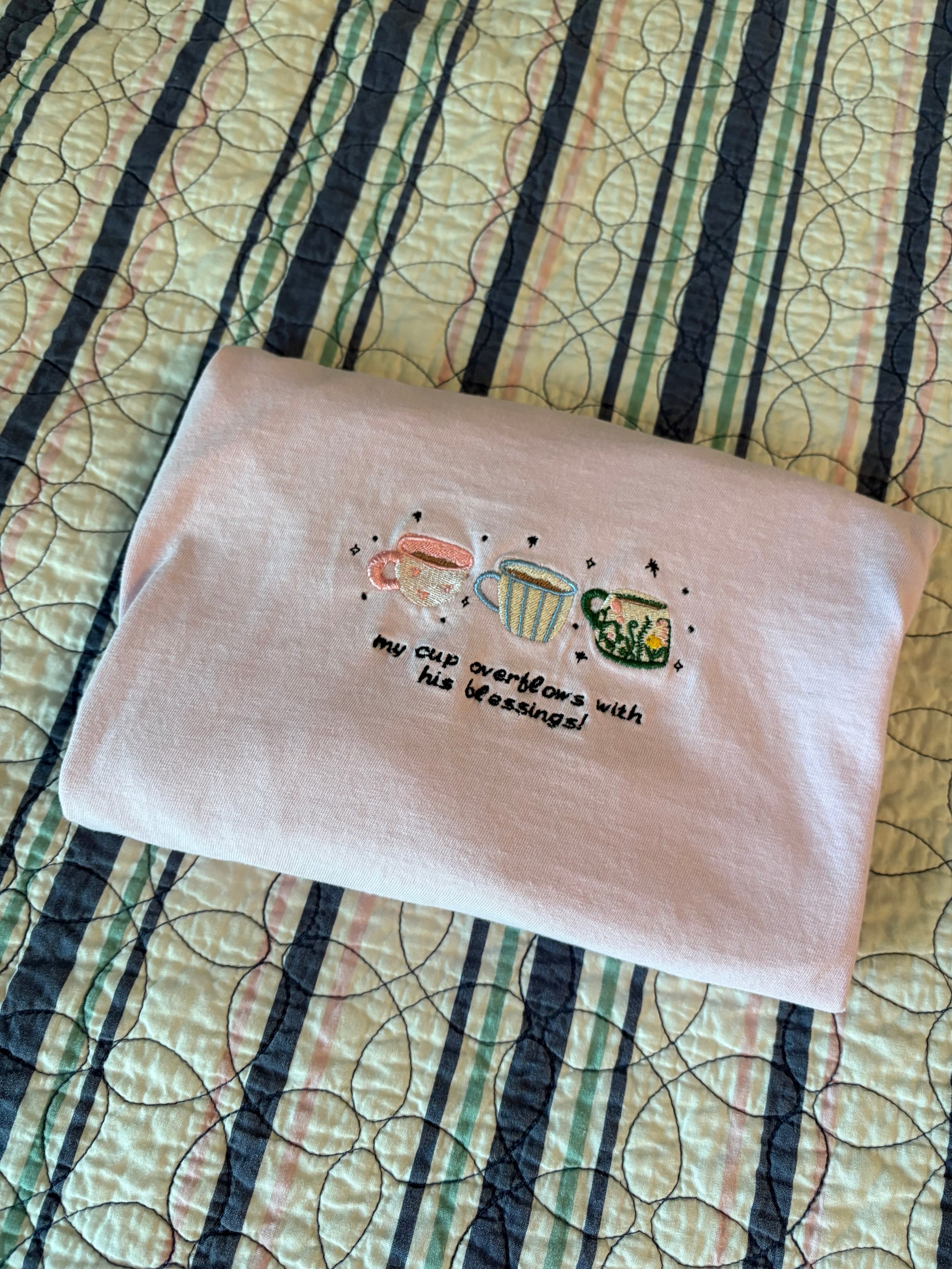 My Cup Overflows Tee ☕️🌟