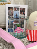 Pink Sweater Frog Glass