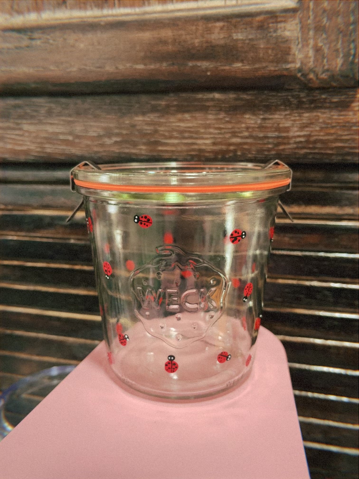 Ladybug Weck Jar