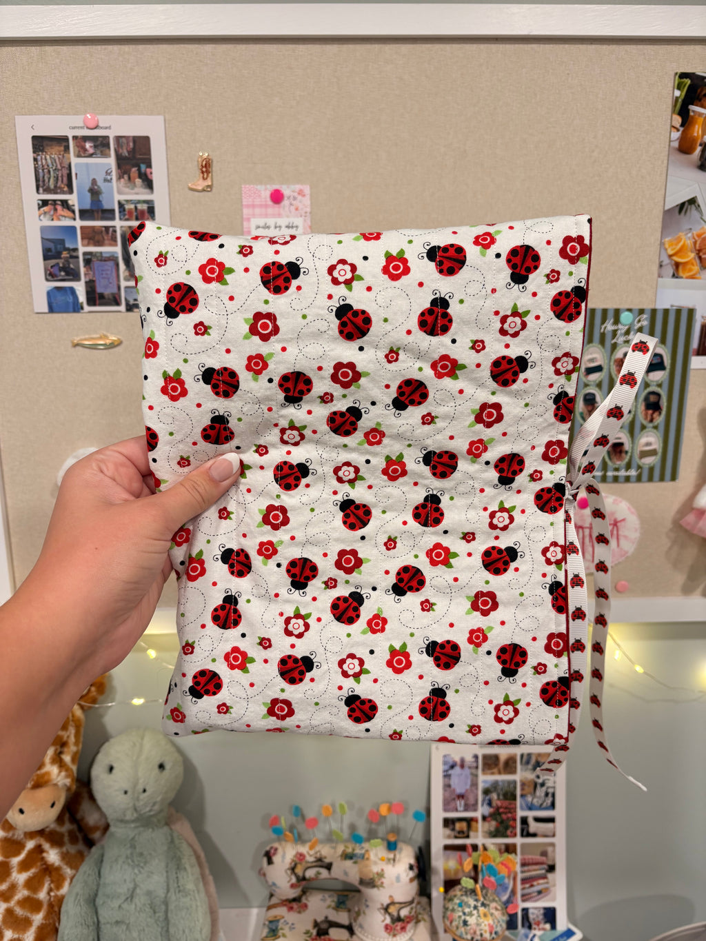 Ladybug Book Sleeve