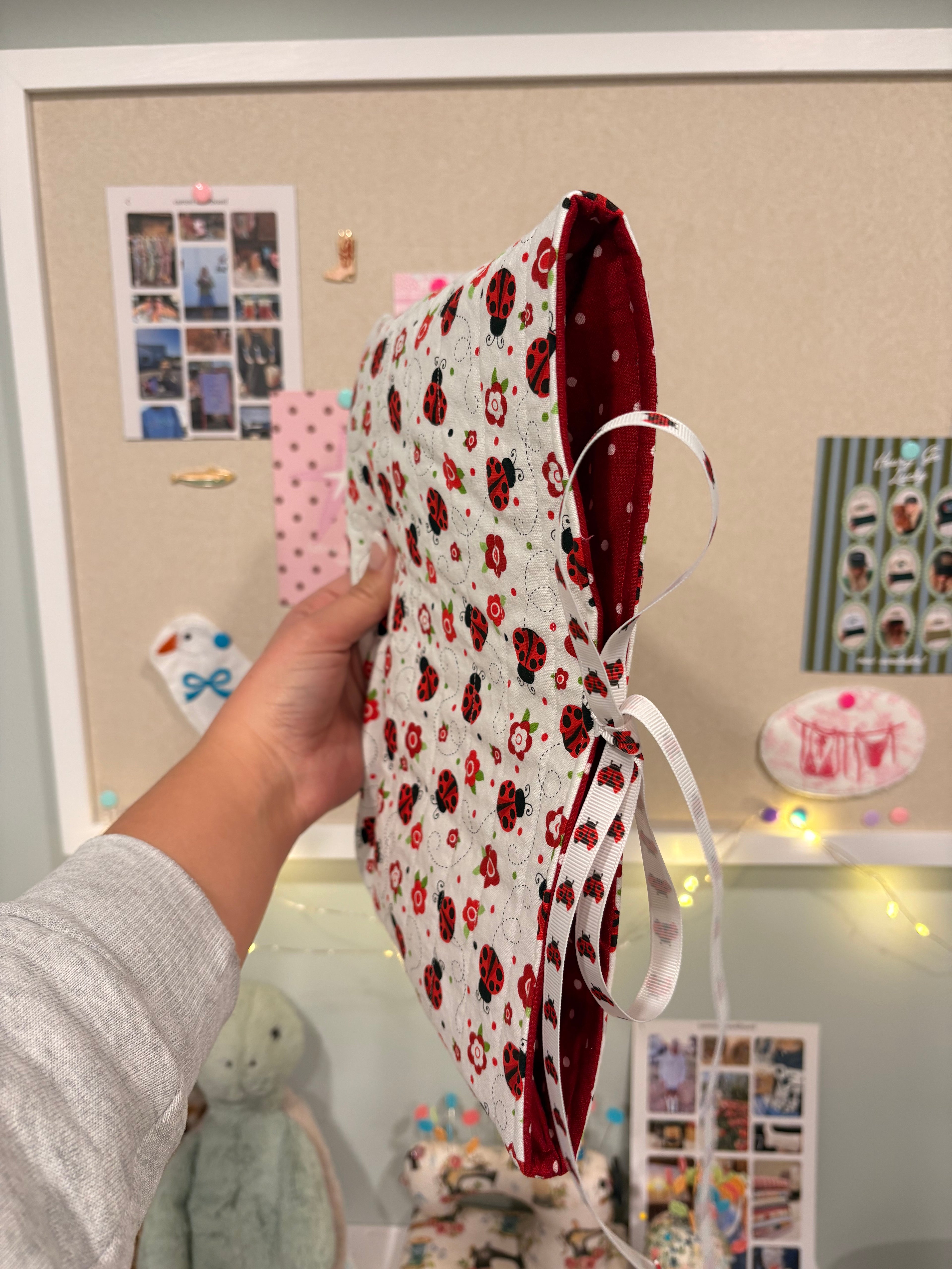 Ladybug Book Sleeve